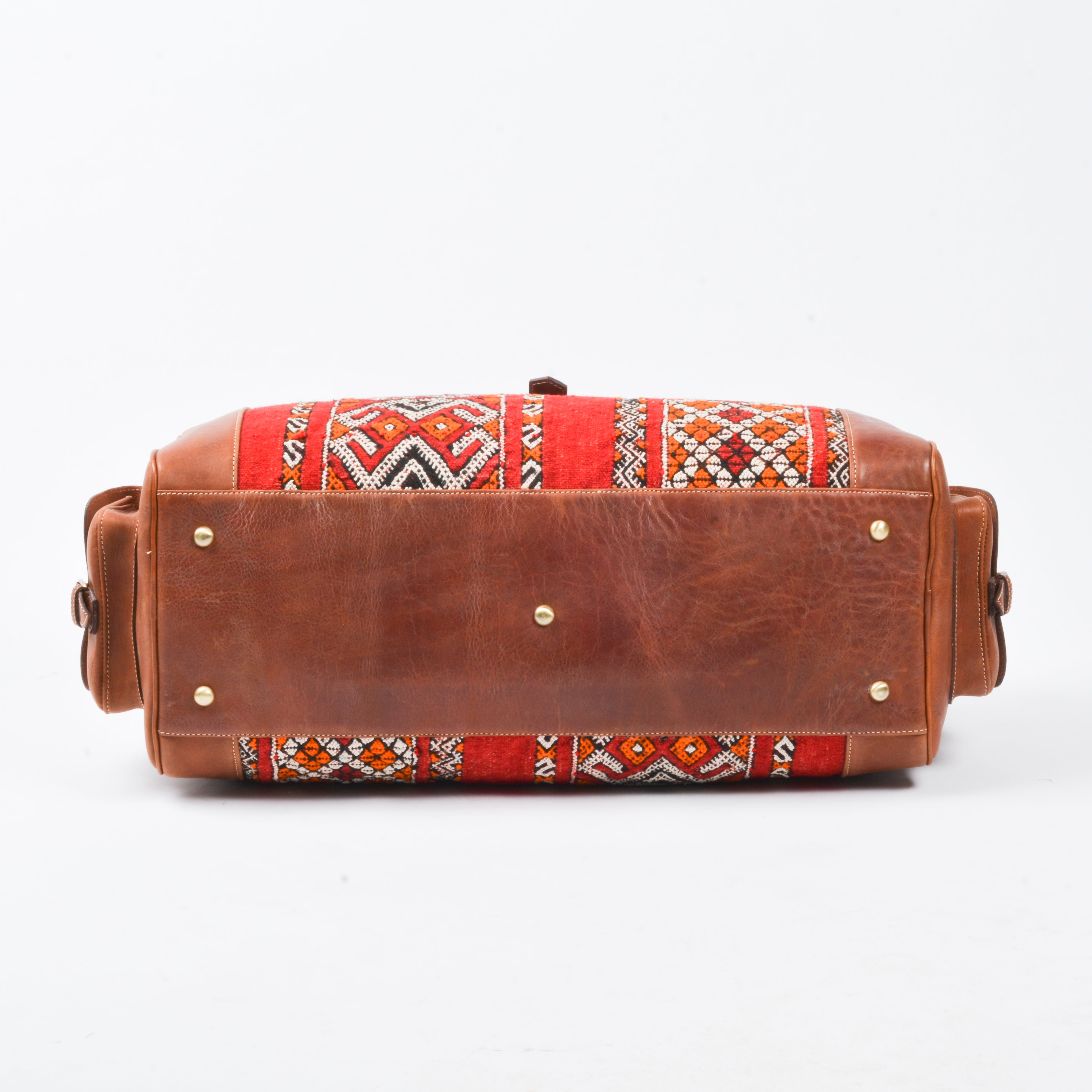 Hanbal Kilim Travel Bag Brown, Duffel Bag, Luxury Travel Bag