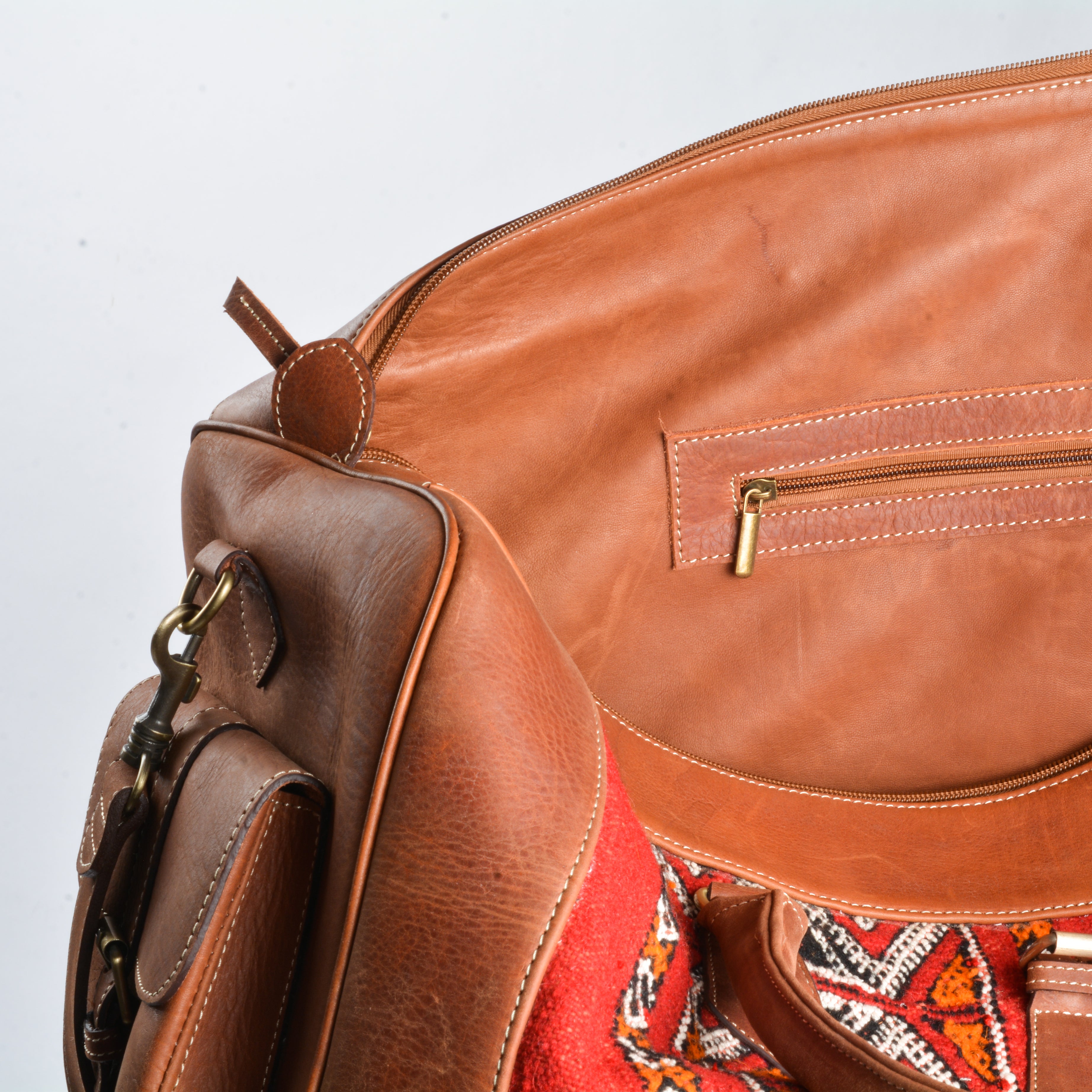 Duffel Kilim Travel Bag - Brown