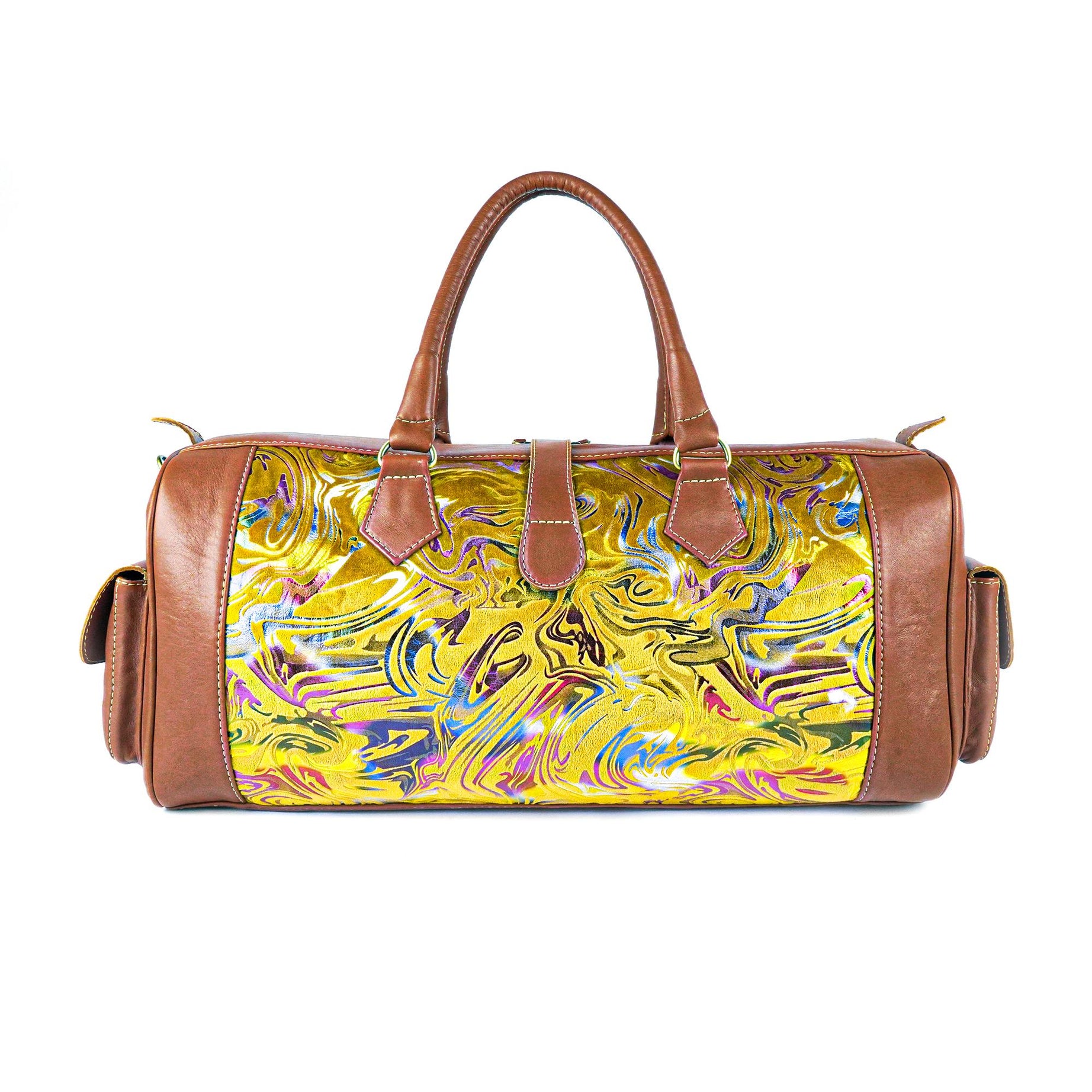 Leather Aurora Kilim Travel Bag