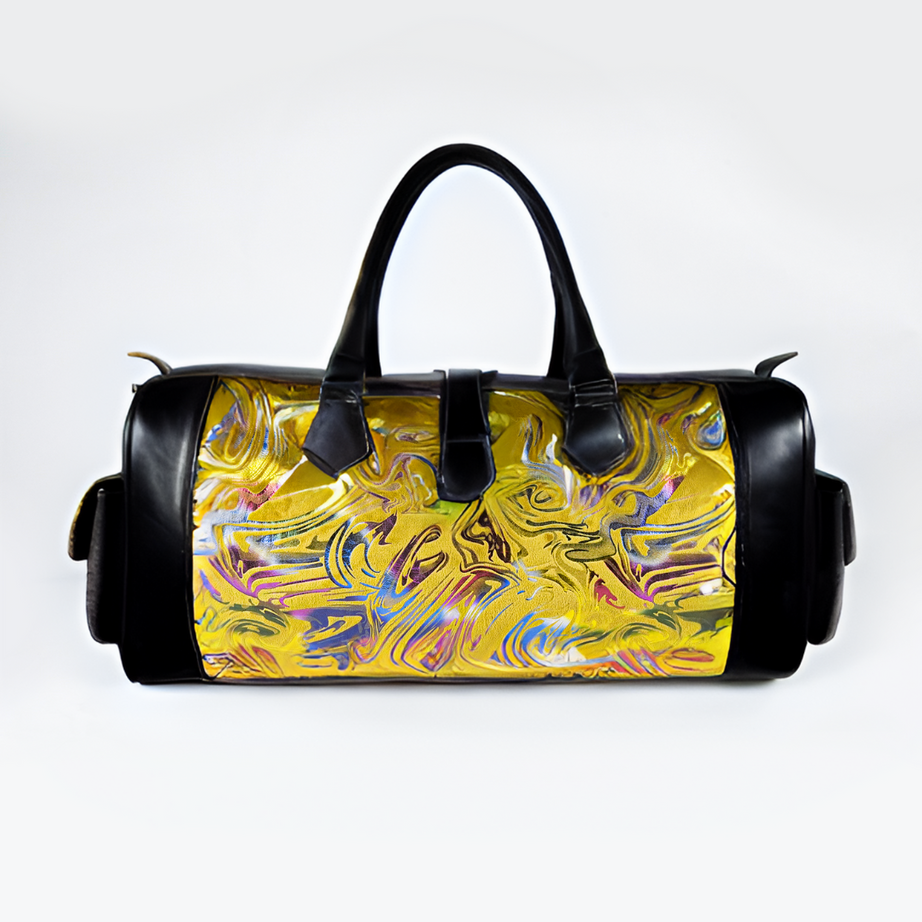 Leather Aurora Kilim Travel Bag