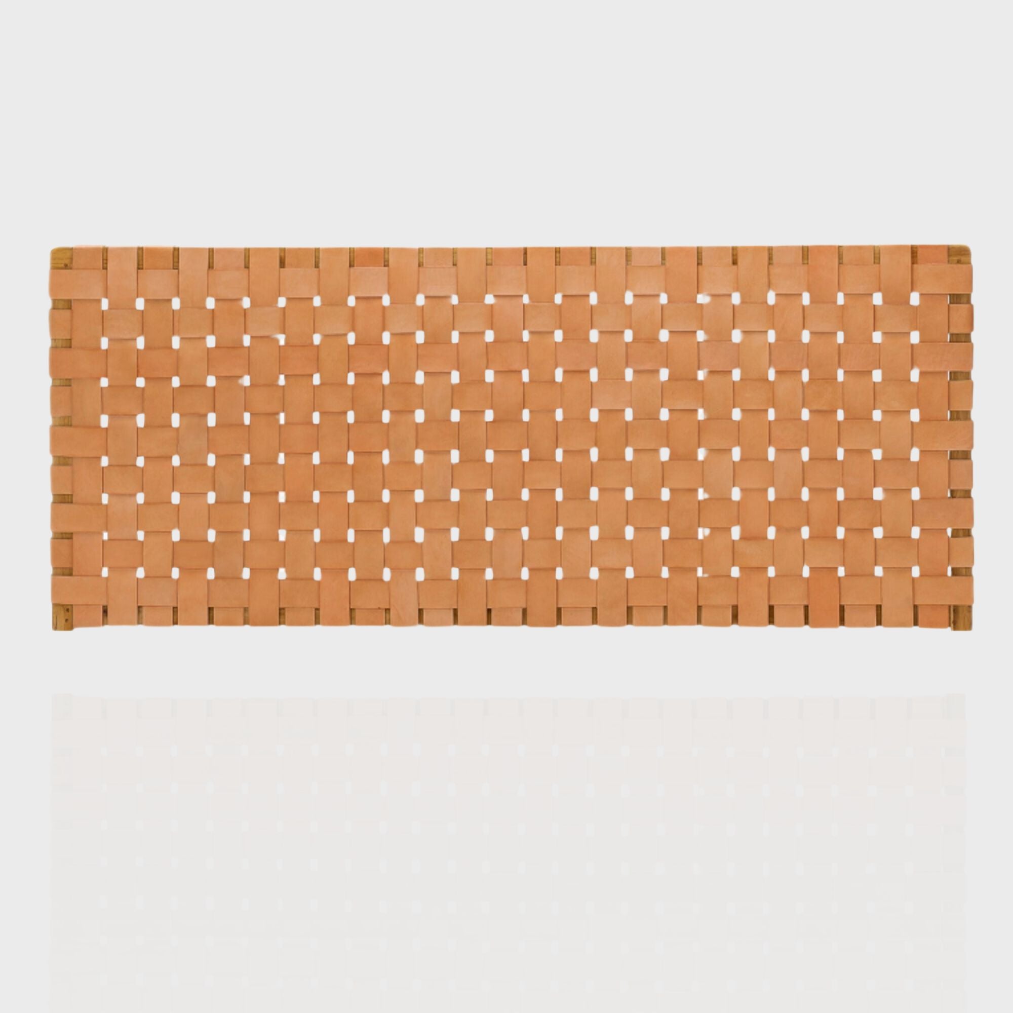 hanging leather headboard