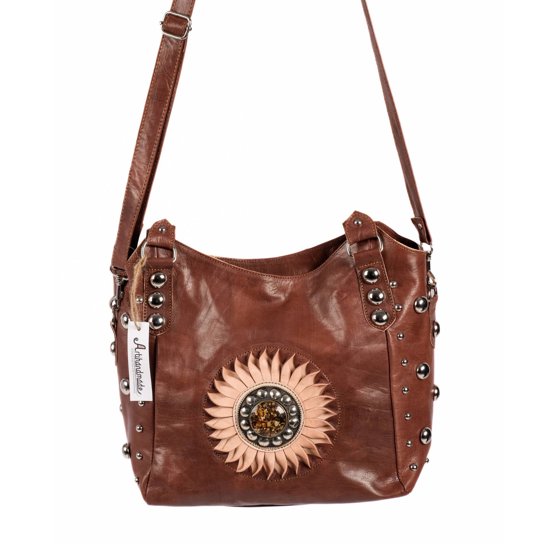 The Sun Leather Tote Bag Brown