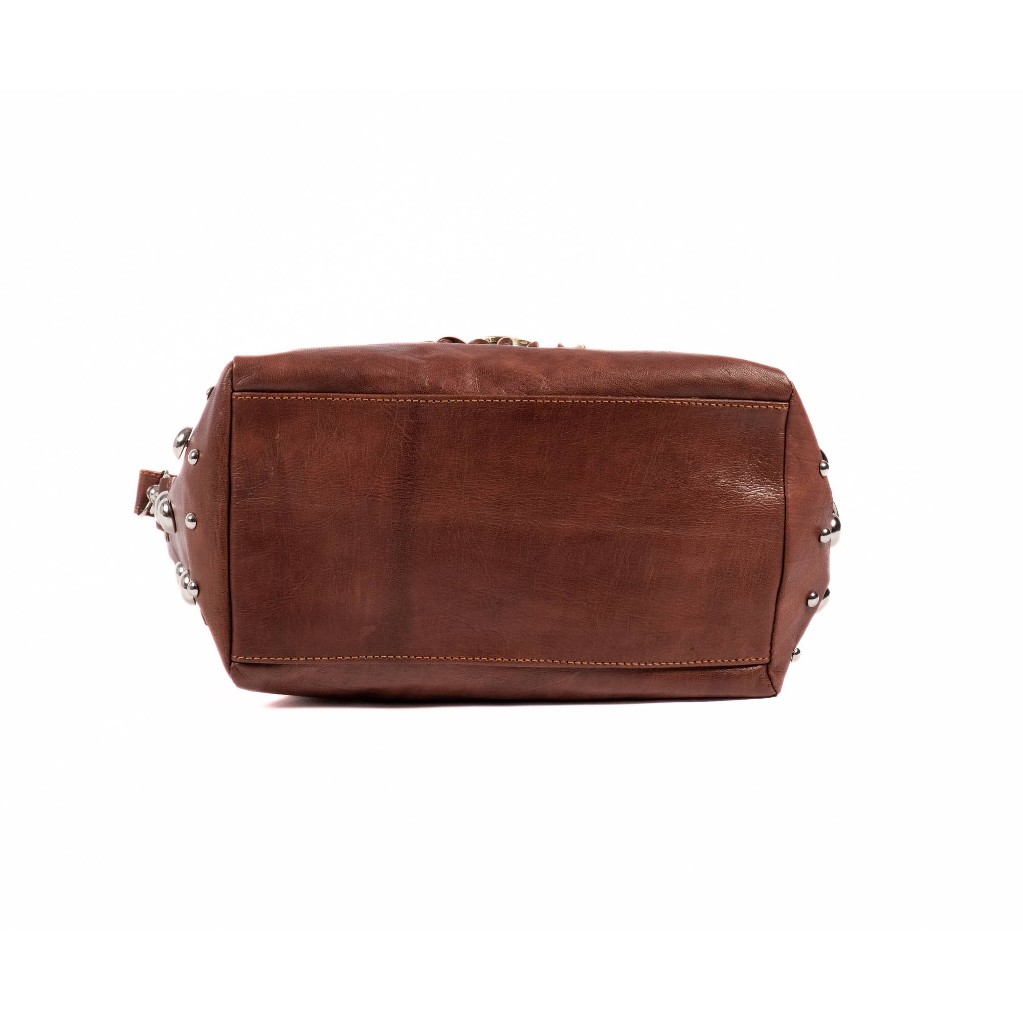 The Sun Leather Tote Bag Brown