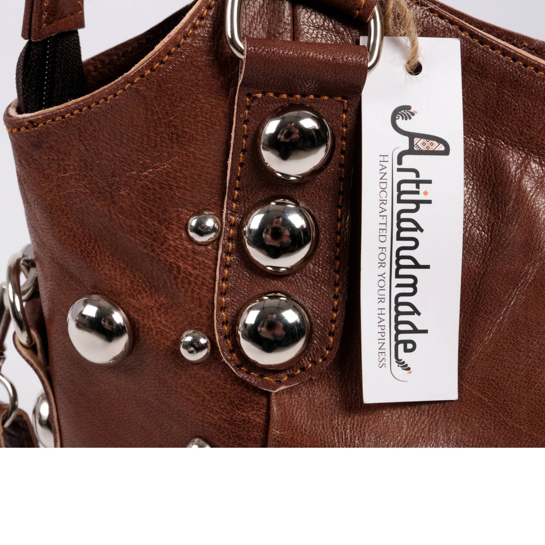 The Sun Leather Tote Bag Brown