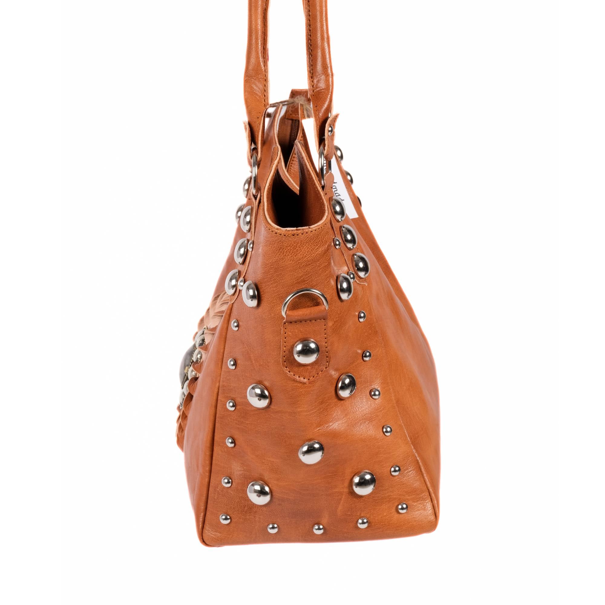 The Sun Leather Tote Bag Cognac