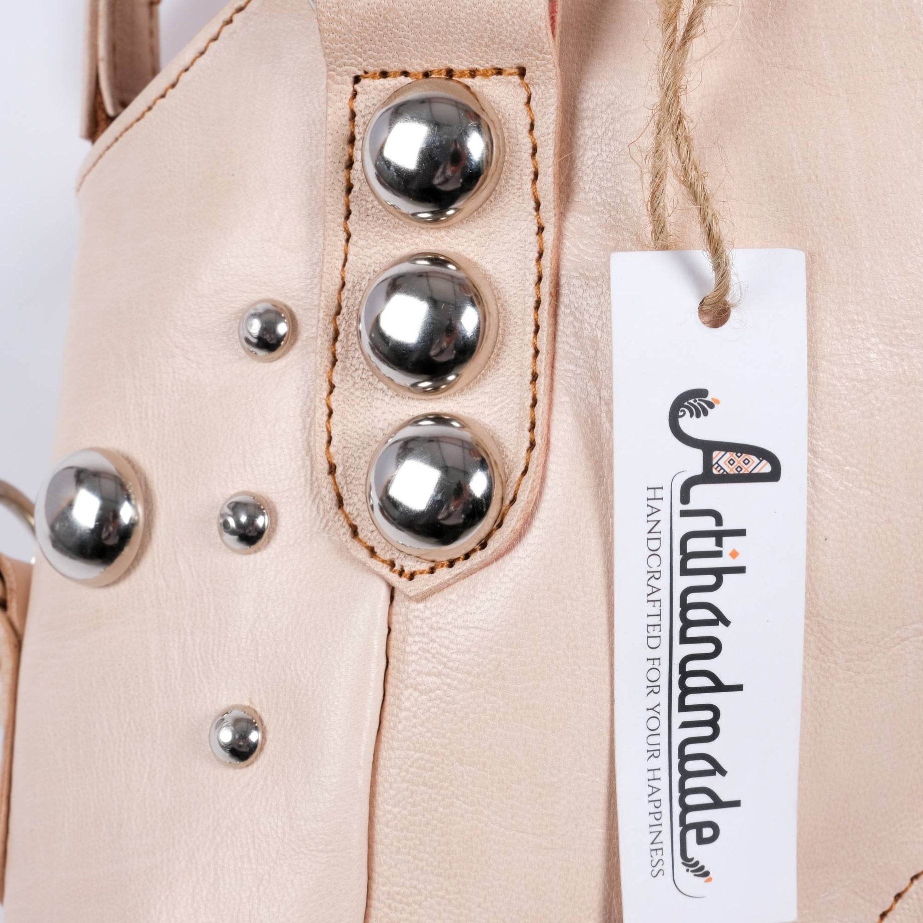 The Sun Leather Tote Bag - Natural