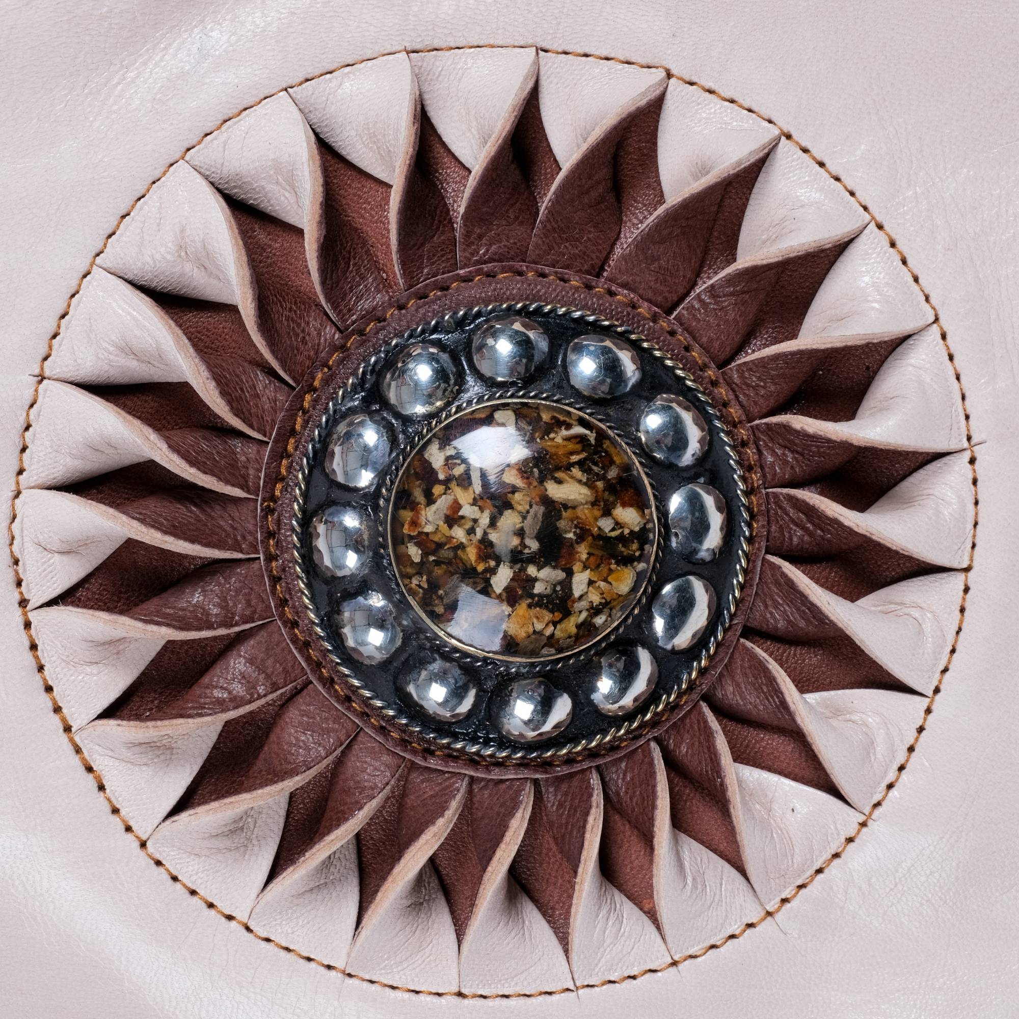 The Sun Leather Tote Bag - Natural