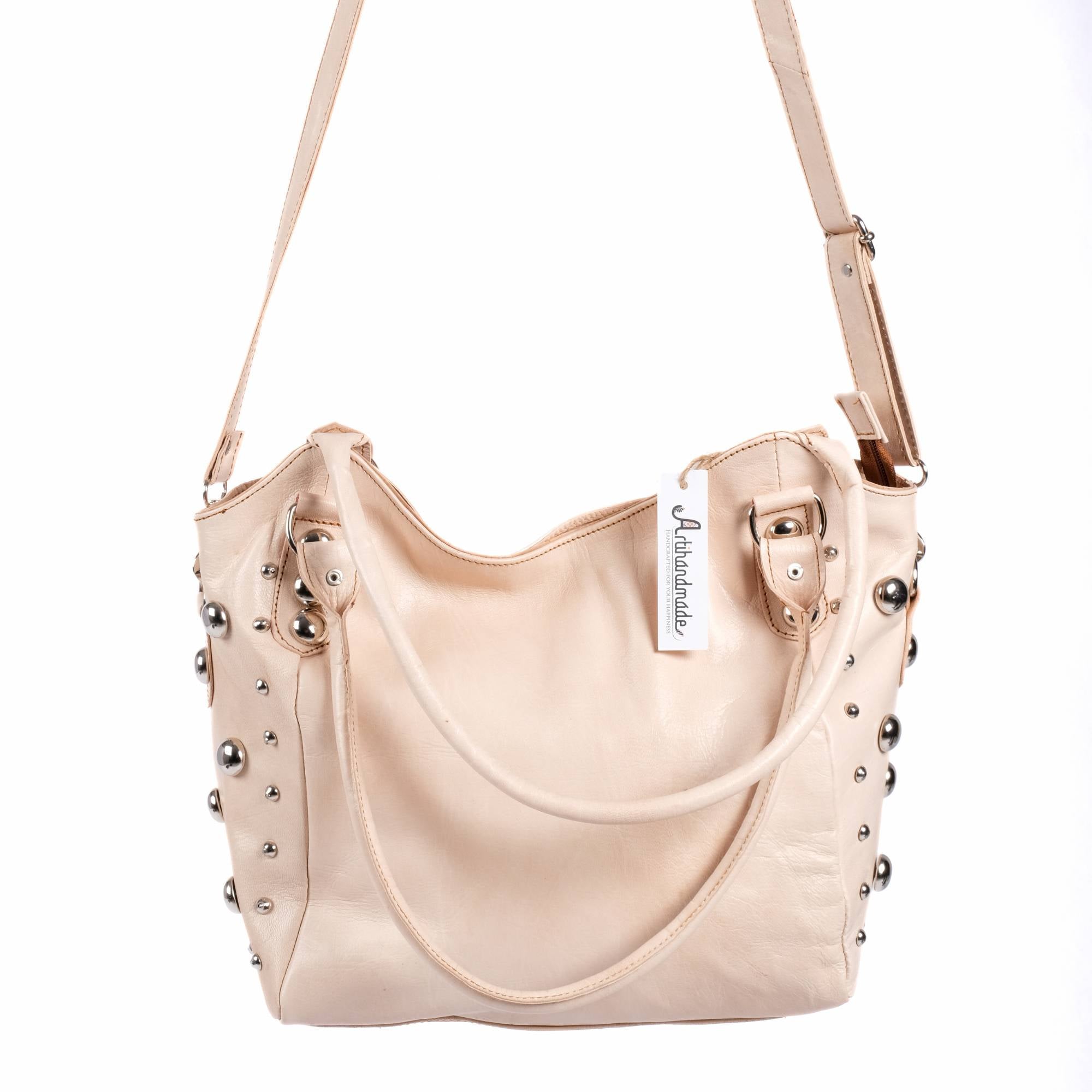 The Sun Leather Tote Bag - Natural