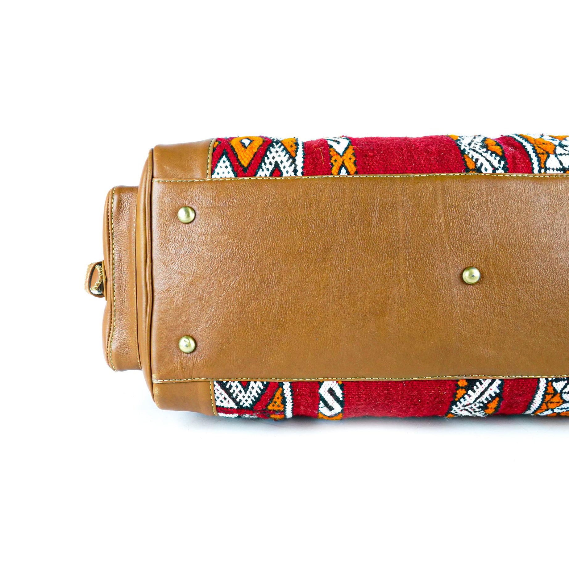 Hand Stitched Vintage Kilim Travel Leather Bag
