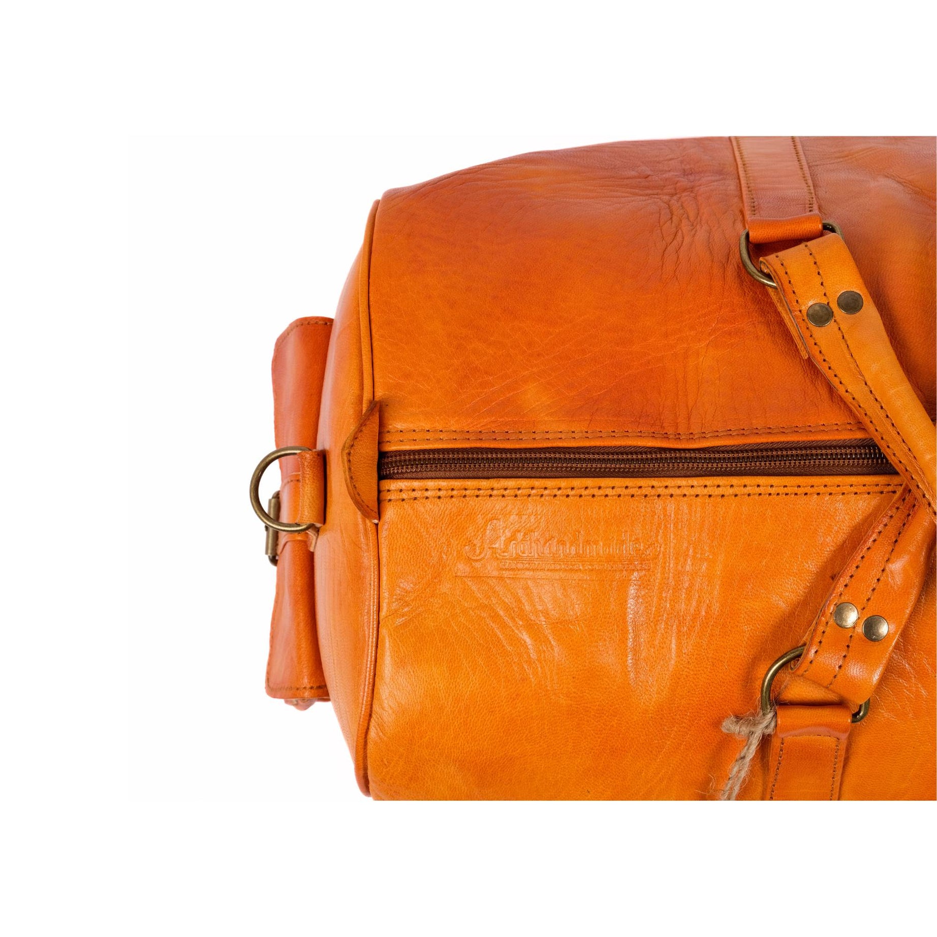 Leather Duffel Bag, Weekender Havan Leather Travel Bag