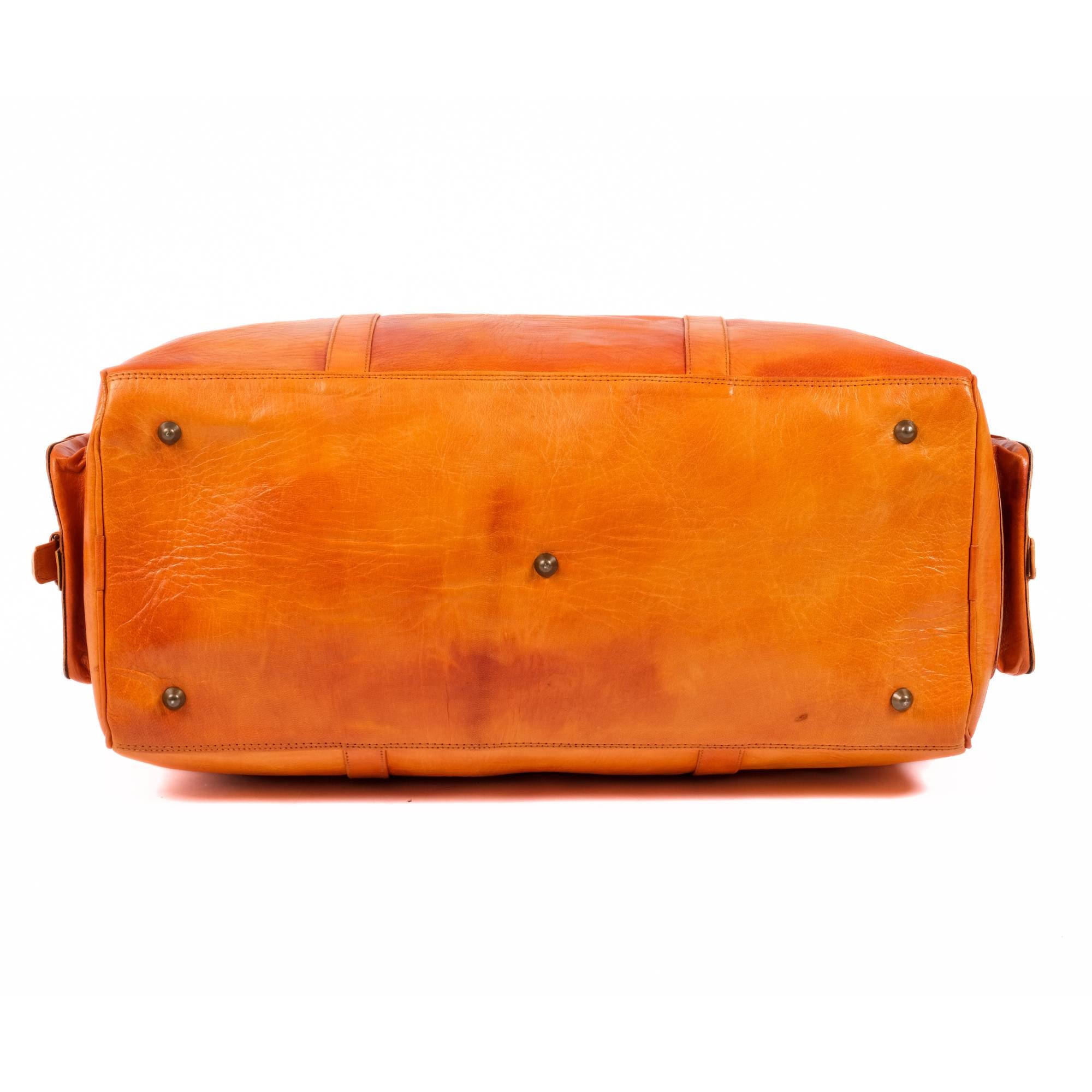 Leather Duffel Bag, Weekender Havan Leather Travel Bag