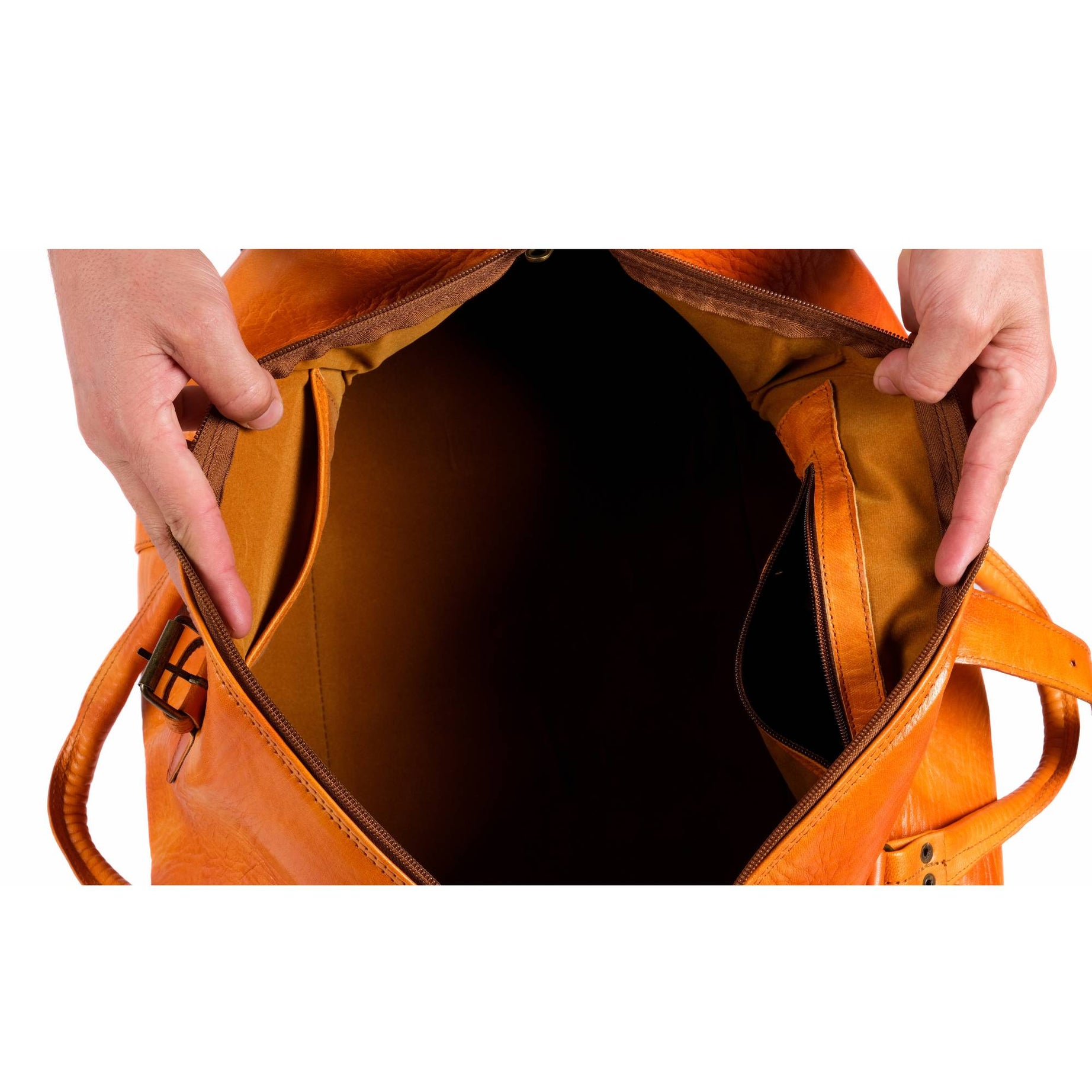 Leather Duffel Bag, Weekender Havan Leather Travel Bag