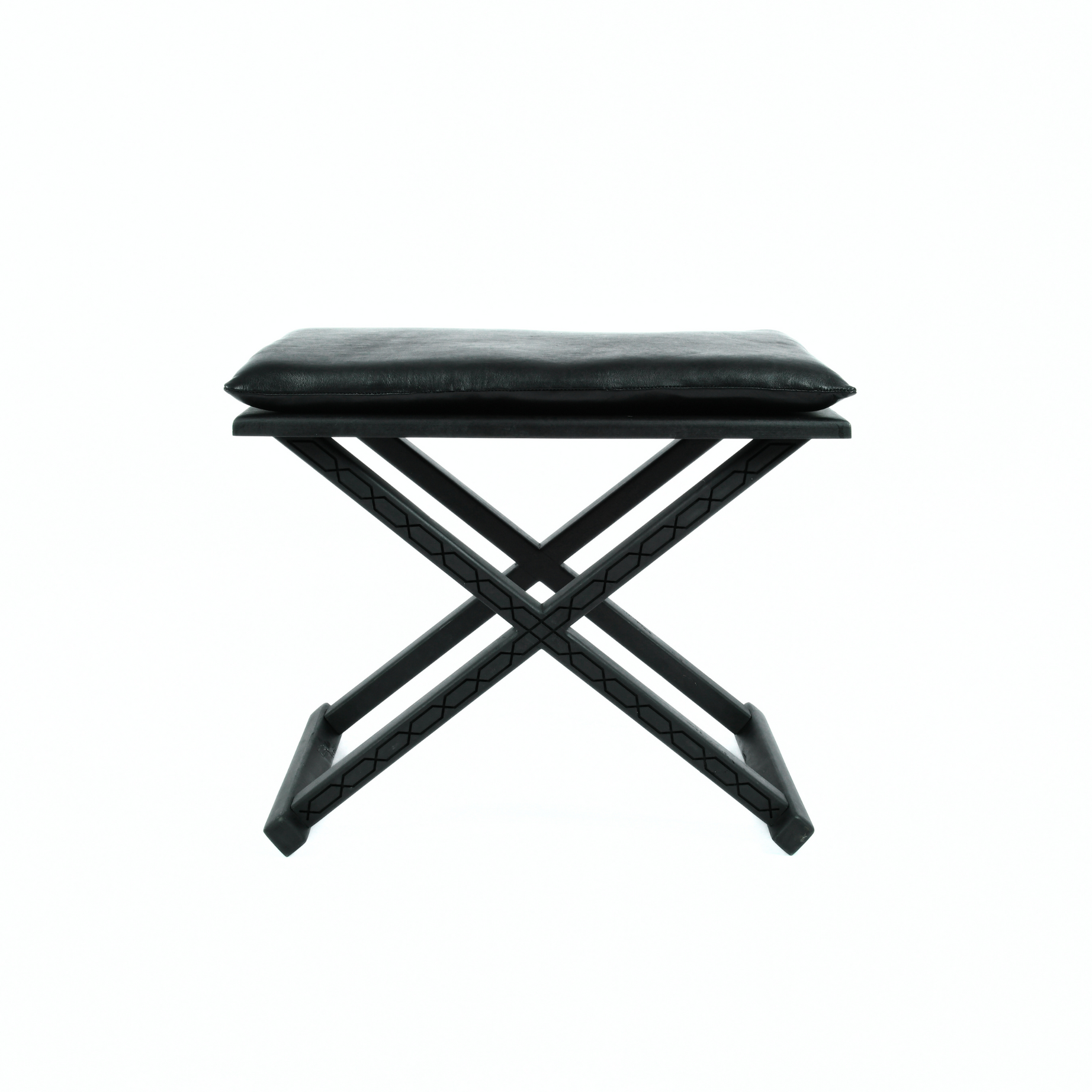 Handcrafted Black Multipurpose X Stool & CoffeeTable The Versatile 2-in-1 Solution