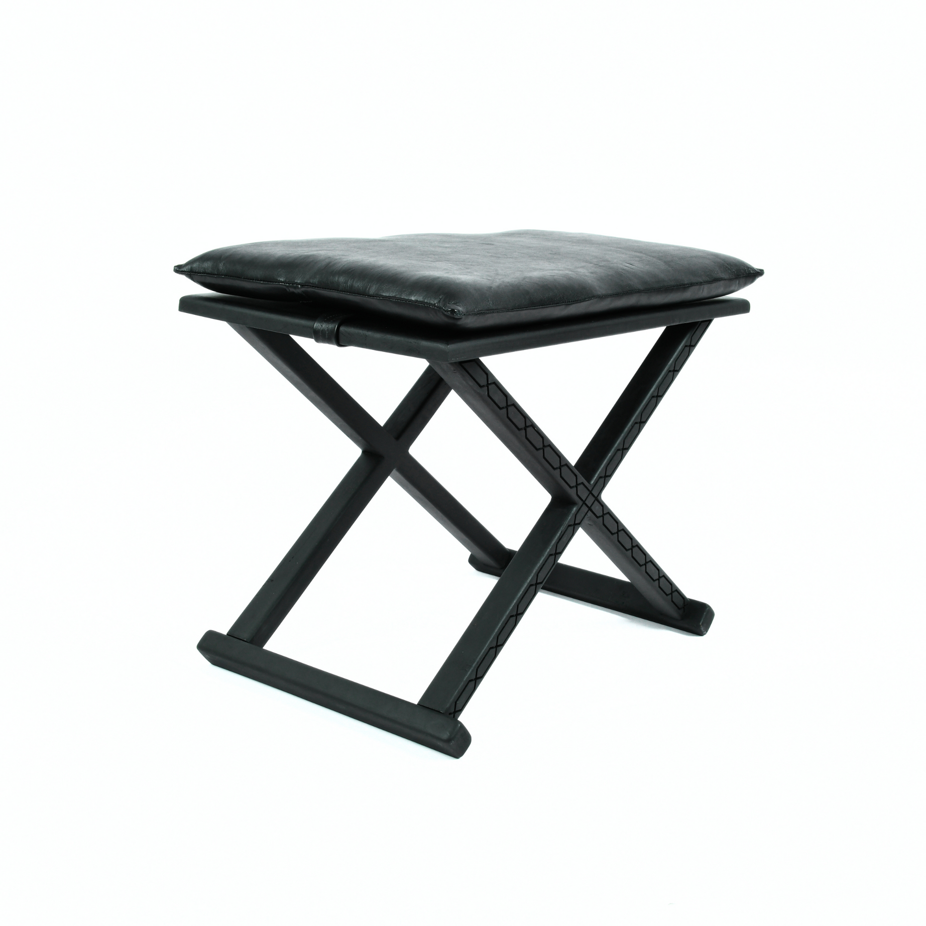 Handcrafted Black Multipurpose X Stool & CoffeeTable The Versatile 2-in-1 Solution