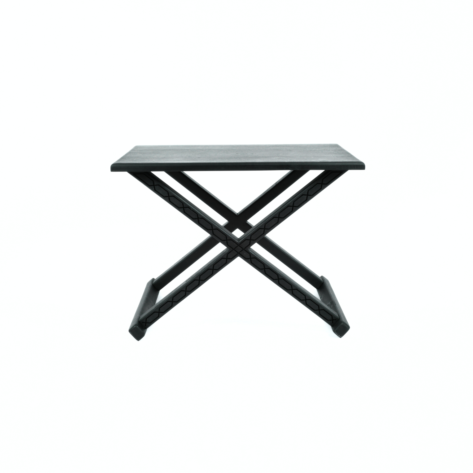 Handcrafted Black Multipurpose X Stool & CoffeeTable The Versatile 2-in-1 Solution