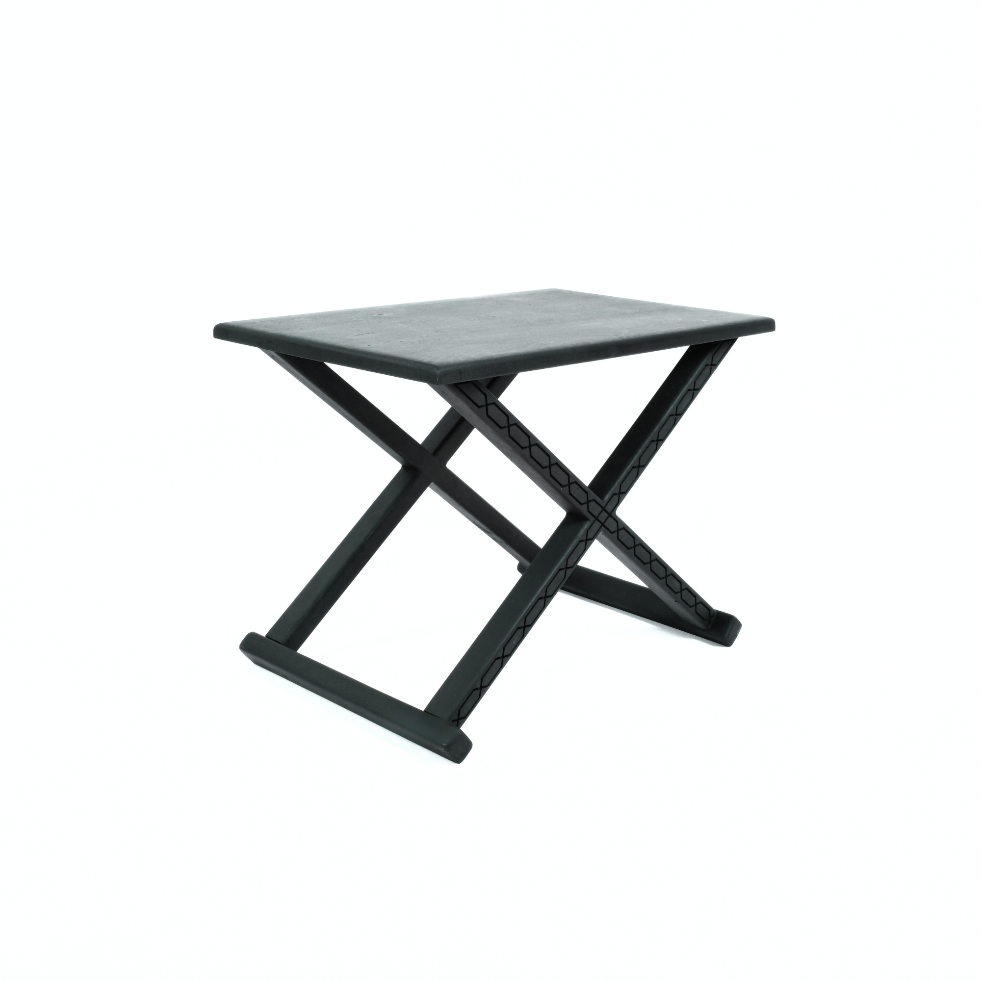 Handcrafted Black Multipurpose X Stool & CoffeeTable The Versatile 2-in-1 Solution
