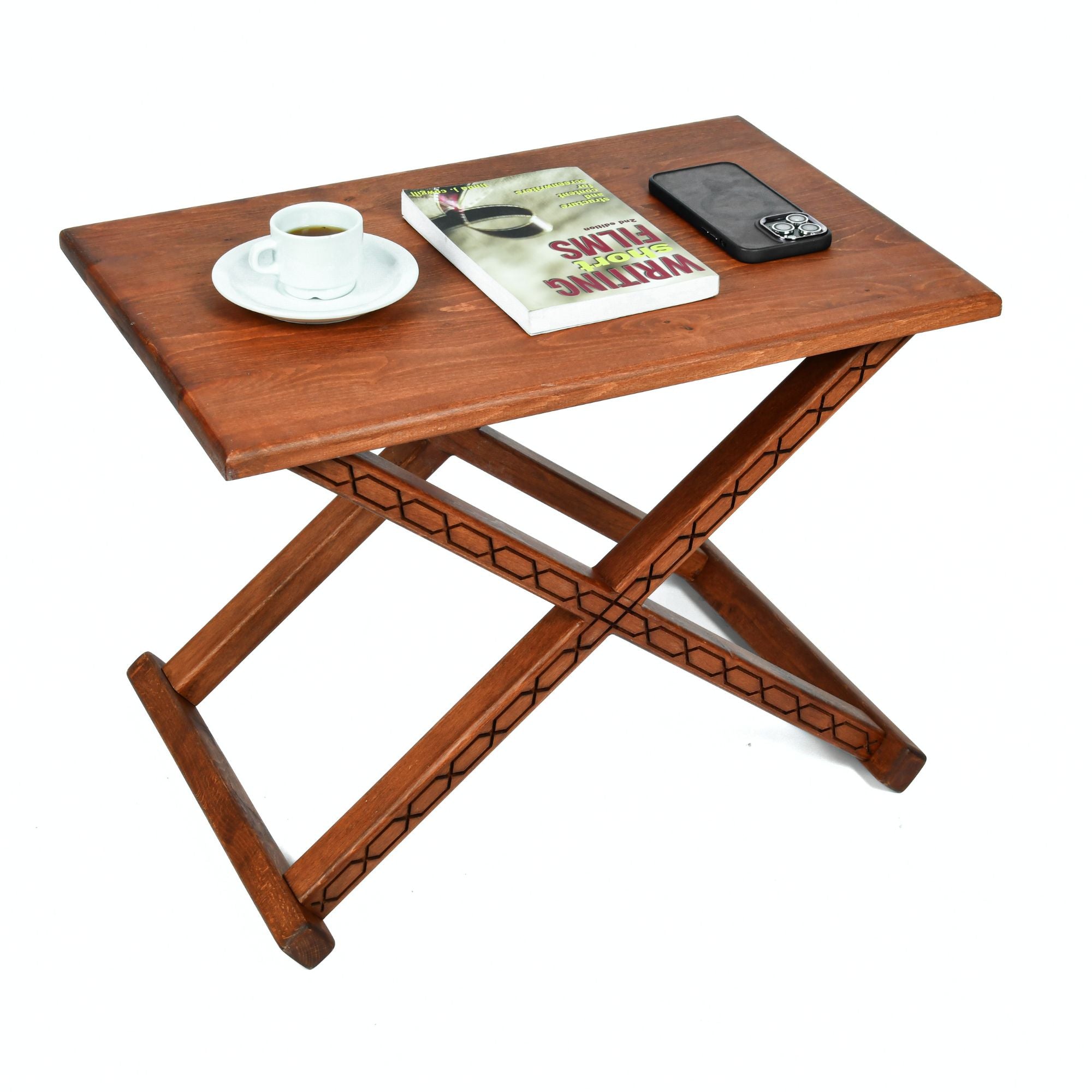 Handcrafted Mid Century-Modern X Stool & Coffee Table The Versatile 2-in-1 Solution
