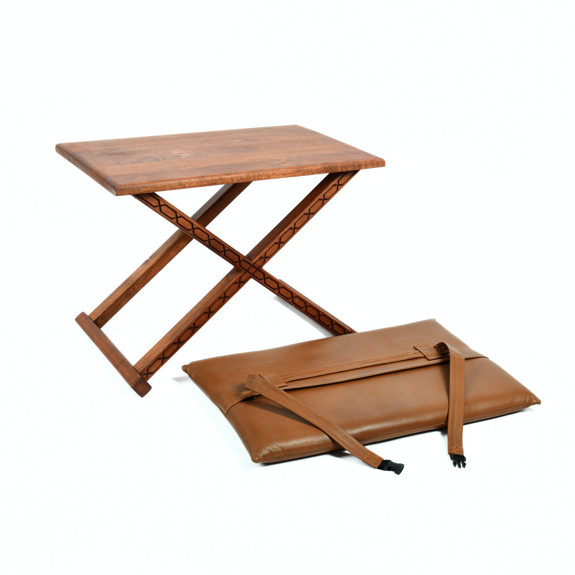 Handcrafted Mid Century-Modern X Stool & Coffee Table The Versatile 2-in-1 Solution
