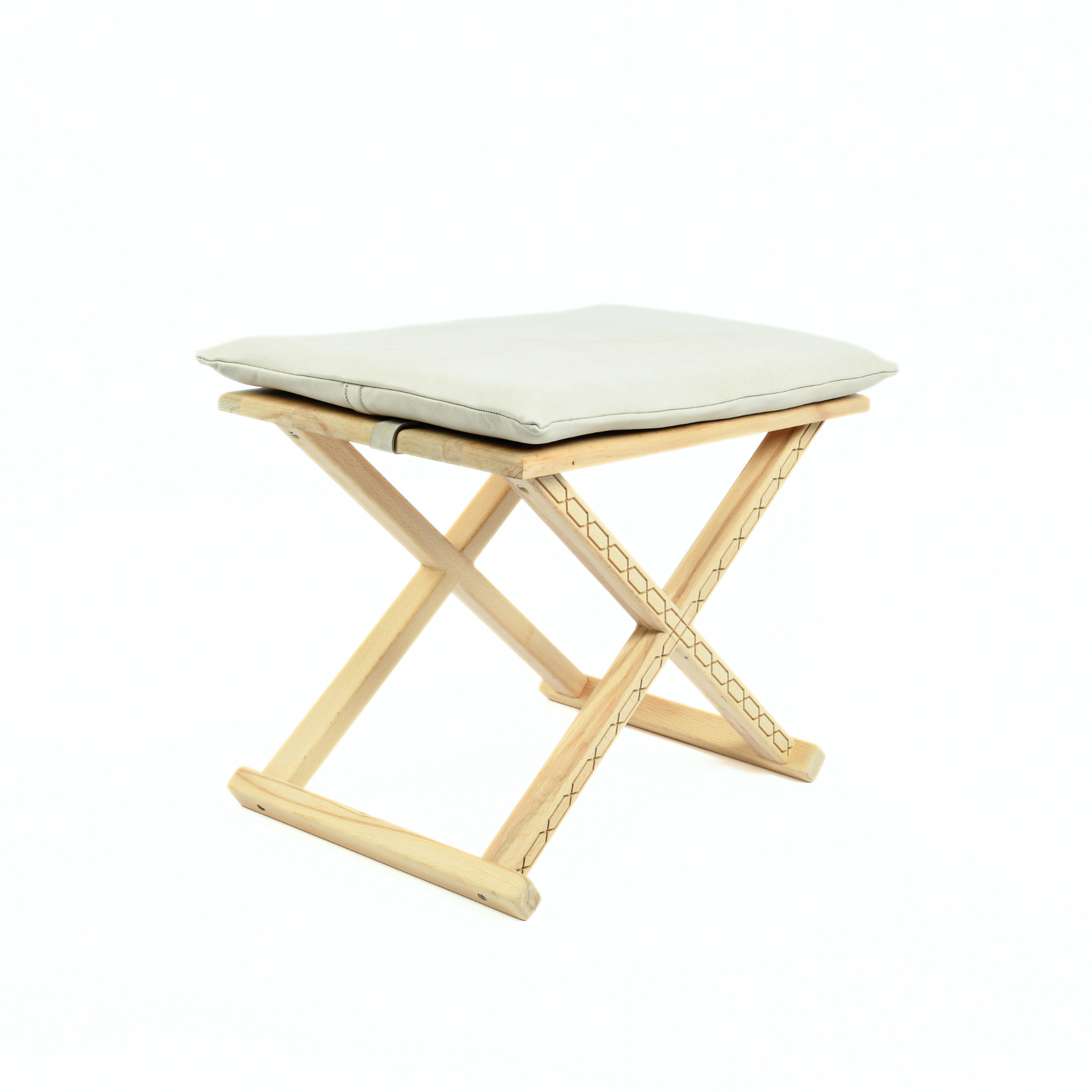 Handcrafted Natural Wood and Leather Multipurpose X Stool & CoffeeTable The Versatile 2-in-1 Solution
