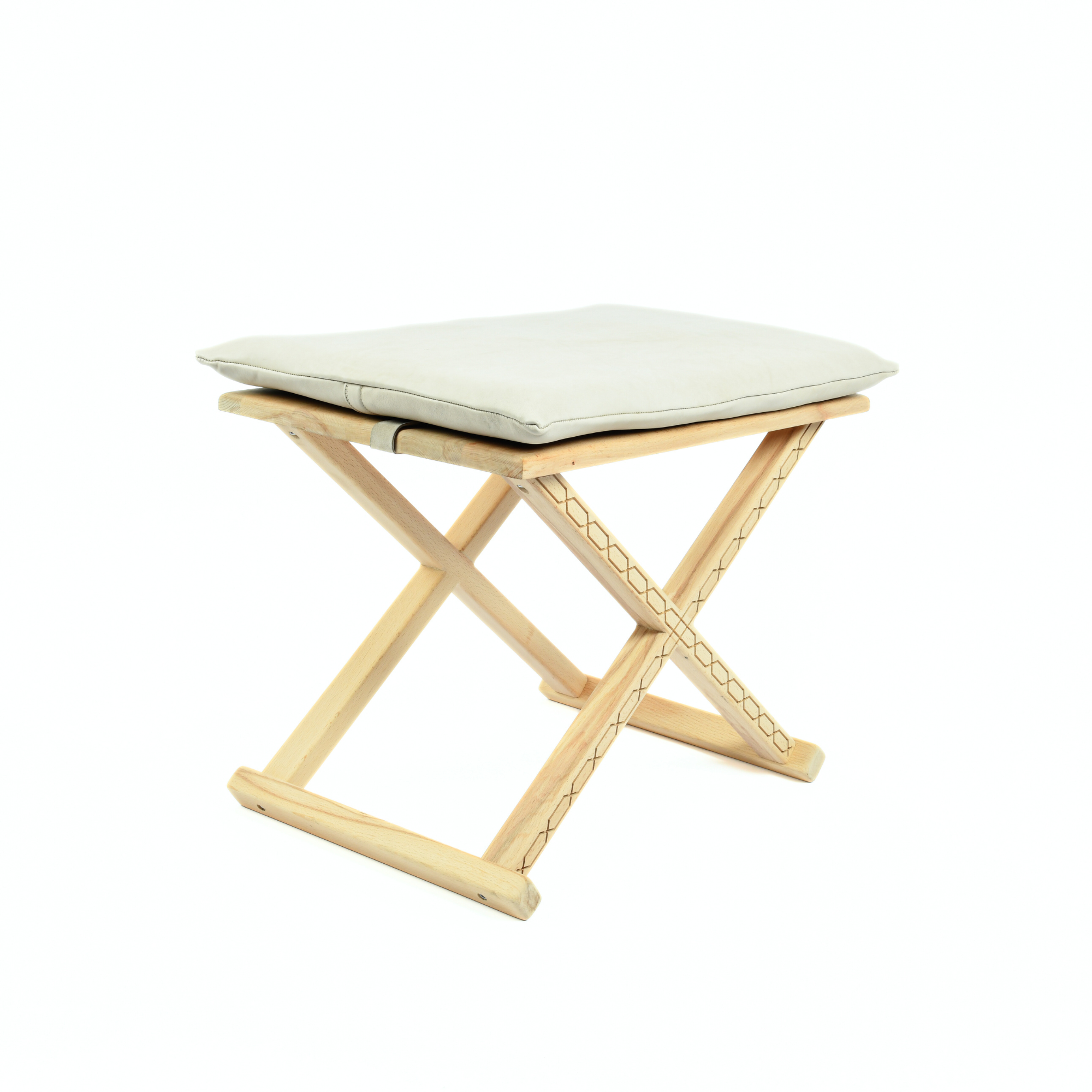Handcrafted Natural Wood and Leather Multipurpose X Stool & CoffeeTable The Versatile 2-in-1 Solution