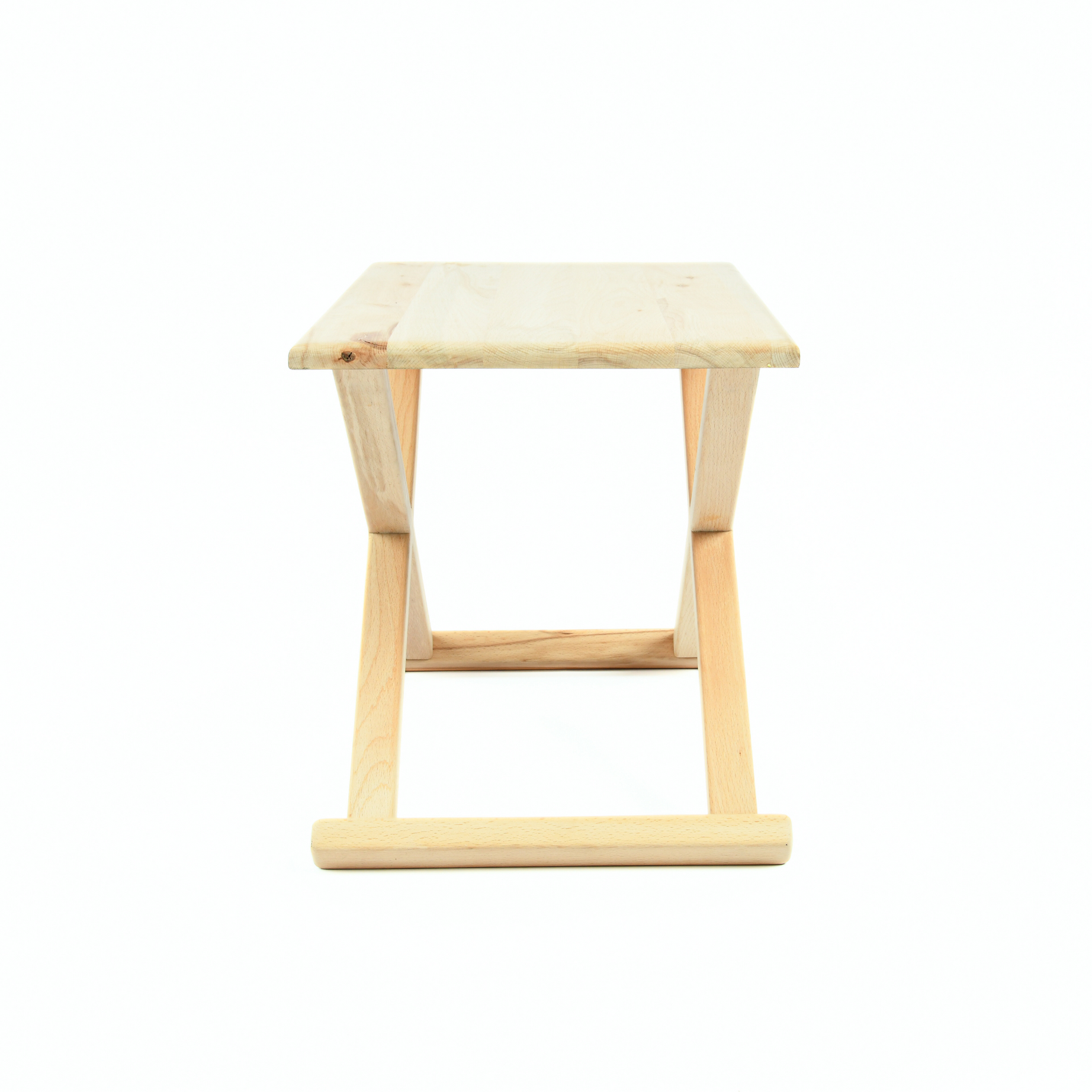 Handcrafted Natural Wood and Leather Multipurpose X Stool & CoffeeTable The Versatile 2-in-1 Solution