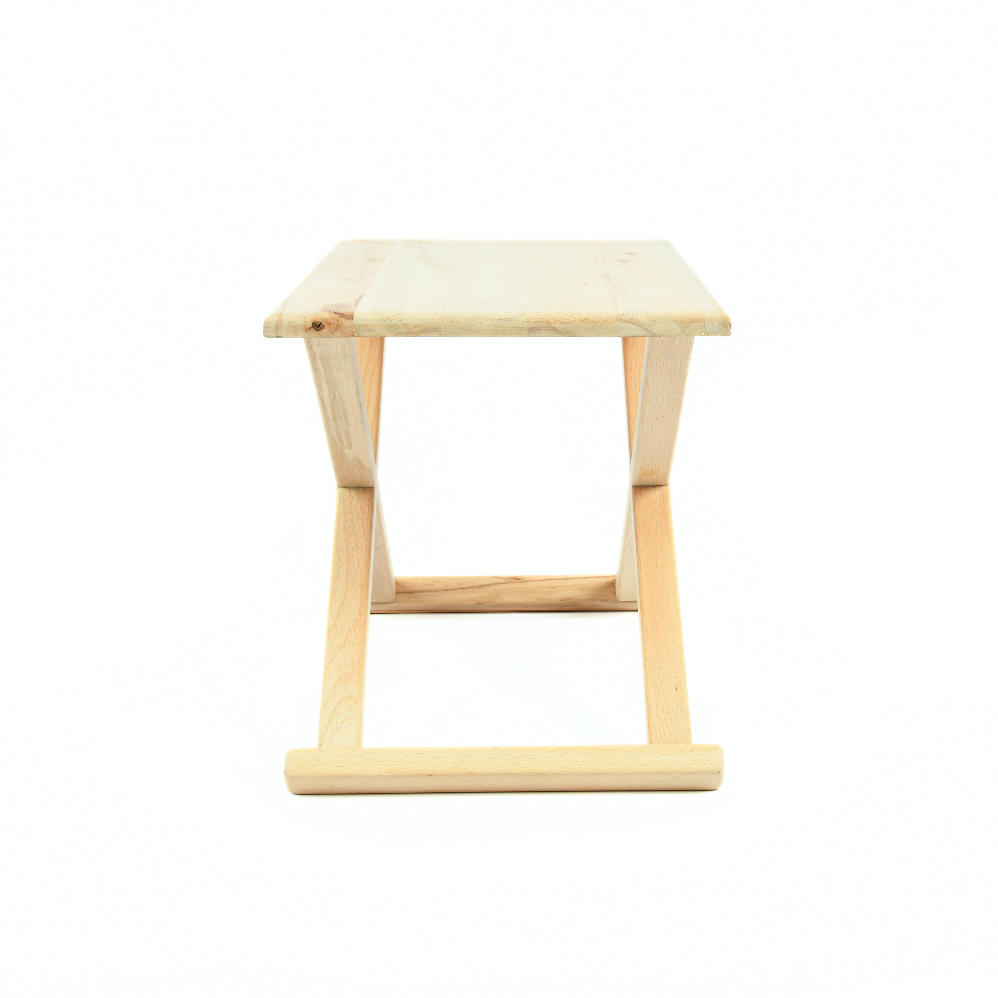 Handcrafted Natural Wood and Leather Multipurpose X Stool & CoffeeTable The Versatile 2-in-1 Solution