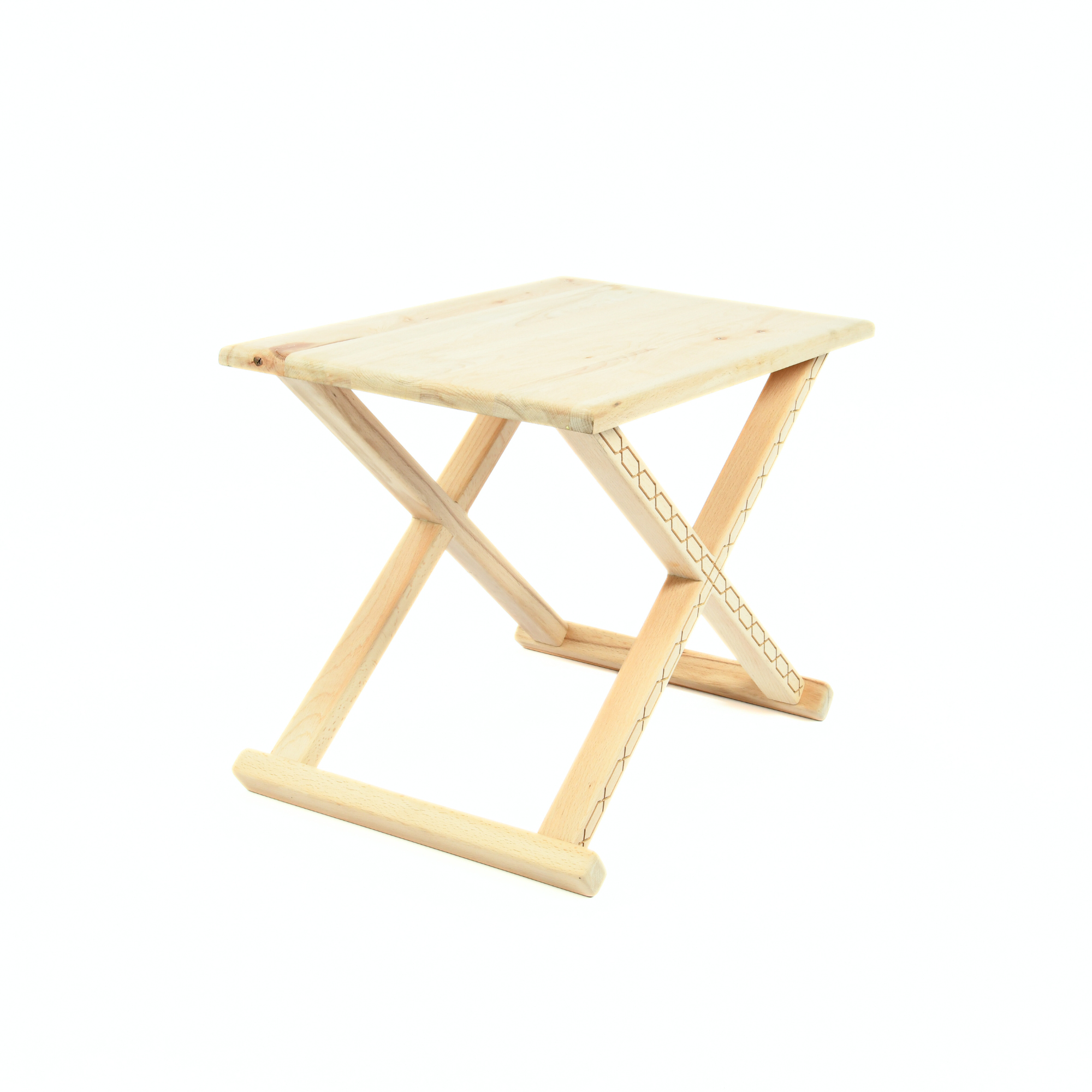 Handcrafted Natural Wood and Leather Multipurpose X Stool & CoffeeTable The Versatile 2-in-1 Solution