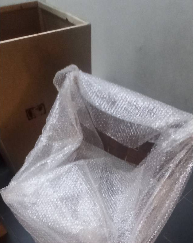 Leather Strap Counter Stool - Natural Teak Wood With Drak Brown Leather