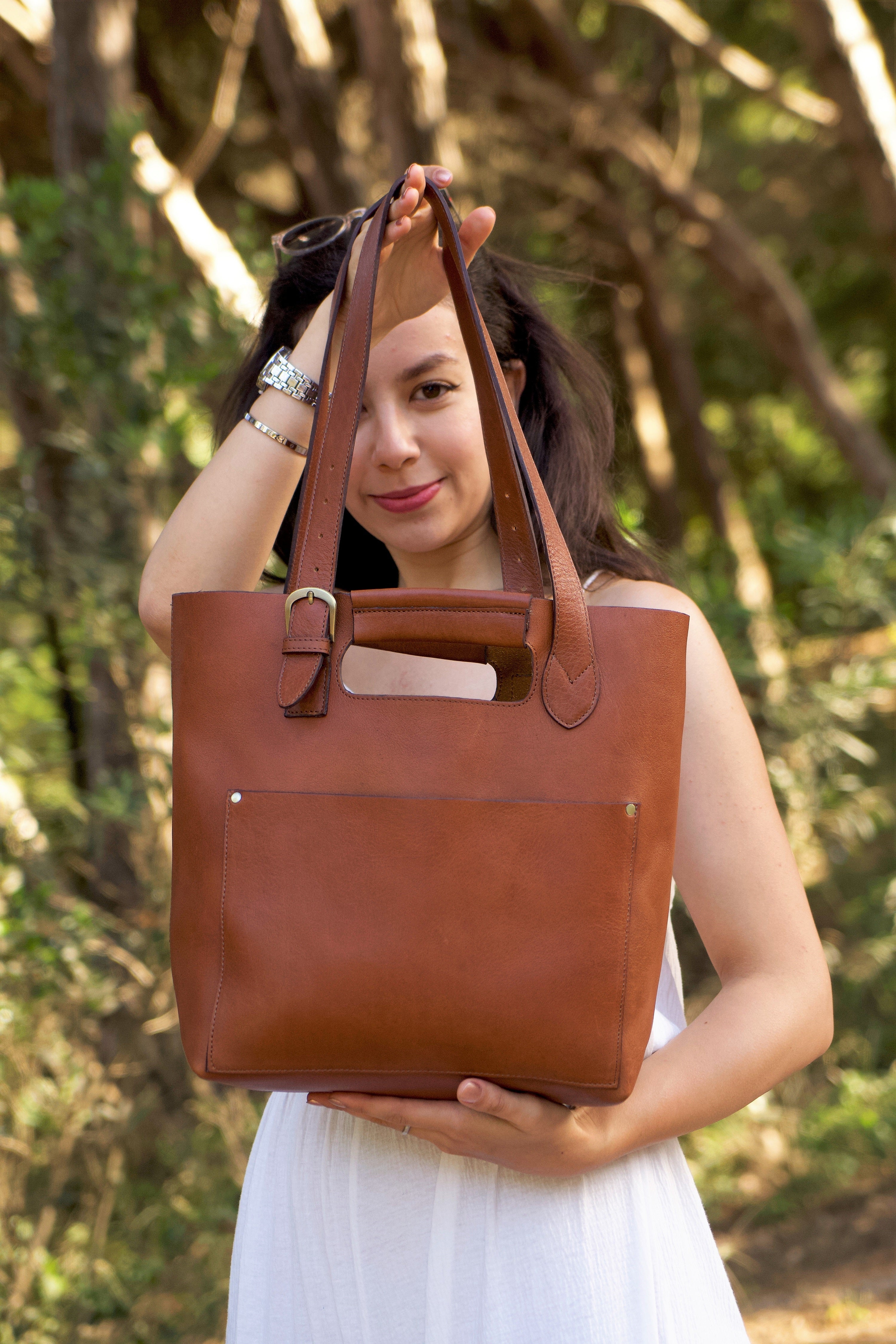 Full-Grain Leather Tote Bag