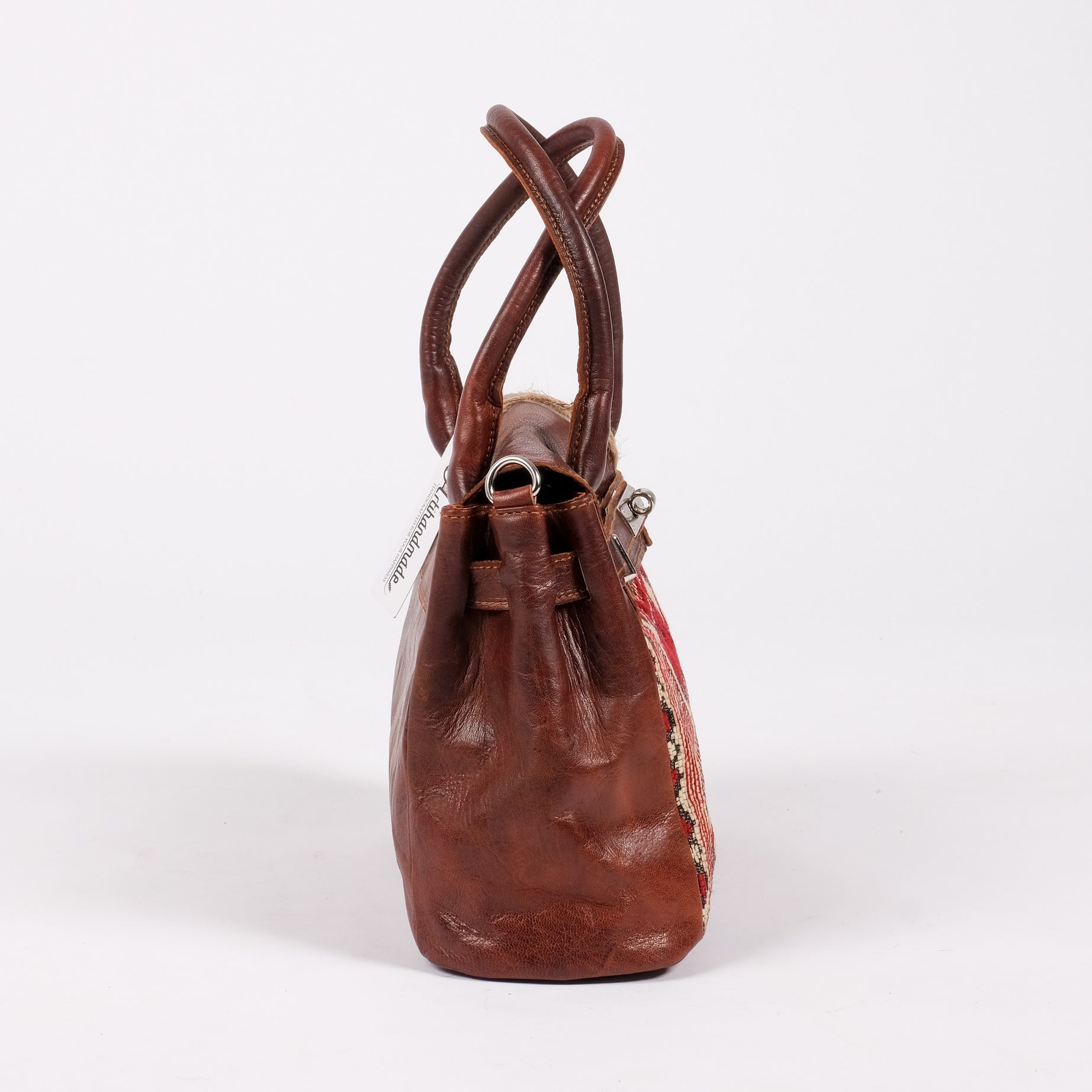 Women's Leather Tote Bag - bohemian style