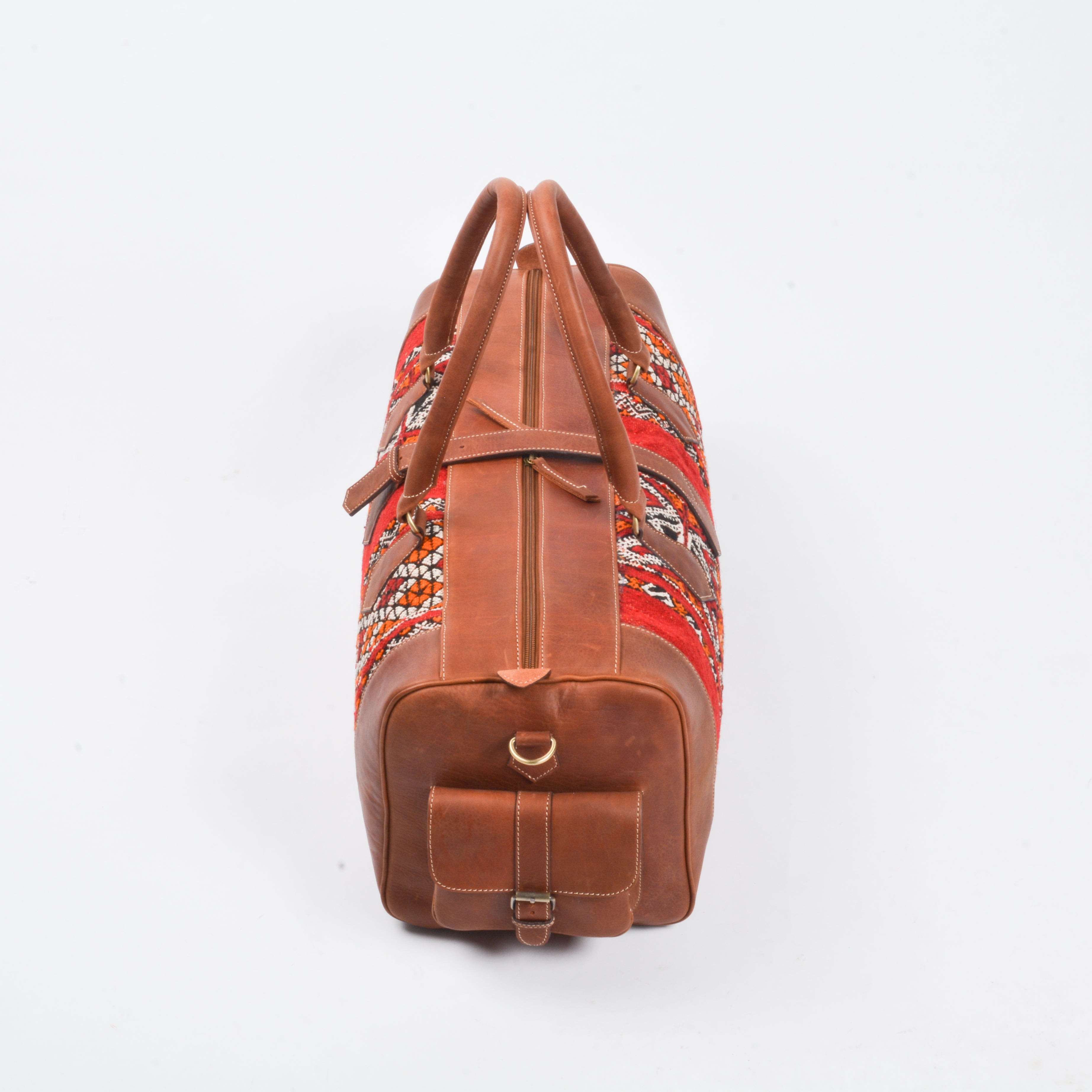 Hanbal Kilim Travel Bag Brown, Duffel Bag, Luxury Travel Bag