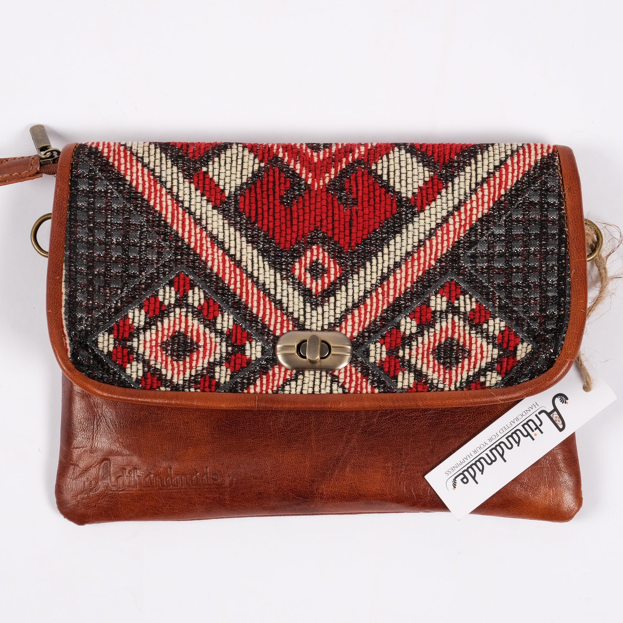 Premium Set of 4 Leather Kilim Bags - Unique and Stylish