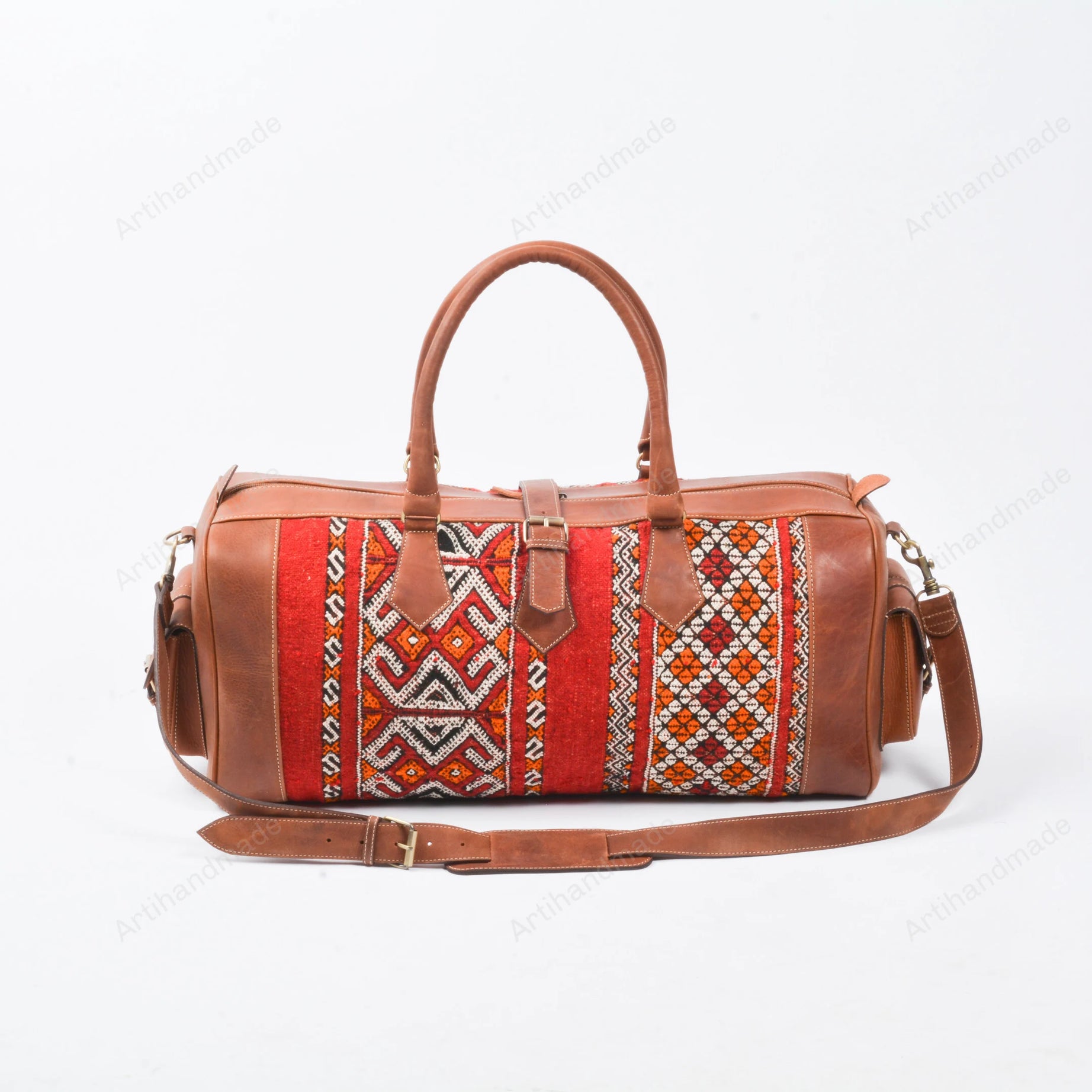 Duffel Kilim Travel Bag - Brown